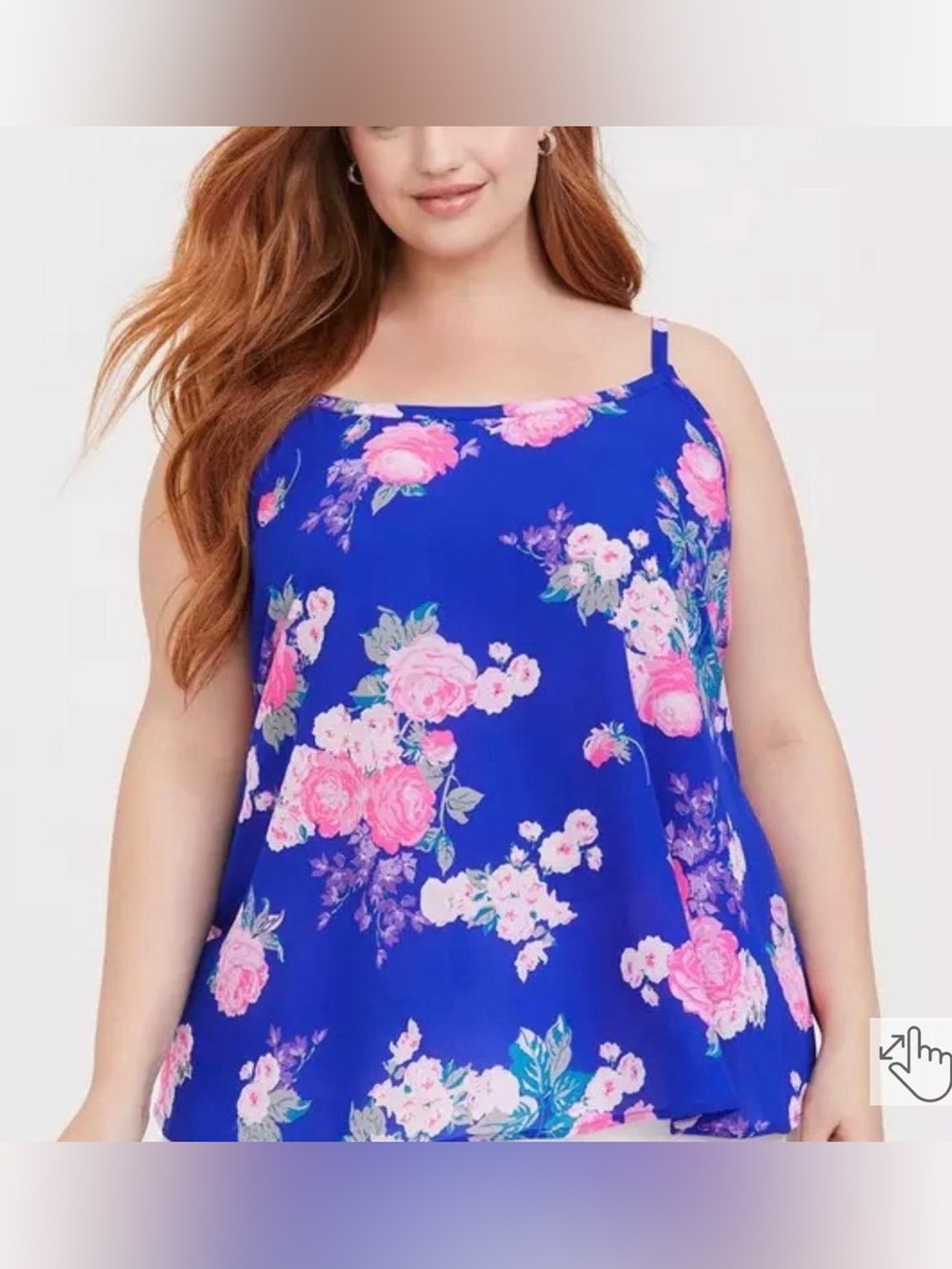 Torrid Floral Chiffon Tank